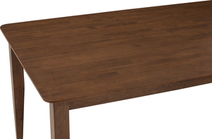 โต๊ะรับประทานอาหารไม้โอ๊คมาเลเซียสีโกโก้อุ่น รุ่น KACEY ขนาด 1.5 ม. รูปทรงสี่เหลี่ยมผืนผ้า โต๊ะครัวไม้เนื้อแข็ง ตกแต่งภายในห้องรับประทานอาหารสไตล์ร่วมสมัย - Product Image 6