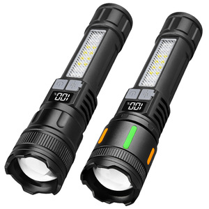 Lampe torche laser blanche à éclairage latéral haute intensité, rechargeable, LED portable, éclairage extérieur, batterie 1200 mAh - Product Image 1