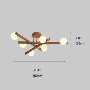 โคมไฟเพดานโพลารักซ์ สไตล์โมเดิร์นนอร์ดิก ตกแต่งภายในบ้าน วัสดุโลหะอะคริลิก ติดตั้งบนพื้นผิว ให้แสงสว่างสูง ใช้หลอดไฟ LED เหมาะสำหรับห้องนั่งเล่น ยี่ห้อไมคาซ่า - Product Image 2