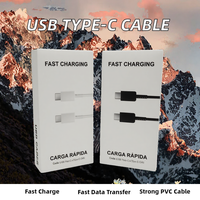 Câble de charge USB Type-C vers Type-C 1m en PVC pour téléphone mobile V8 5V 2A, transfert de données, charge rapide
