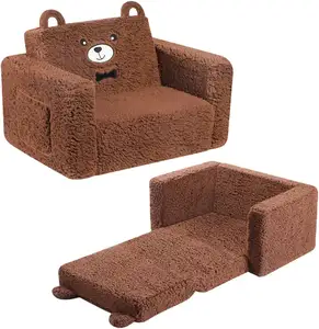 Livingroom động vật trẻ em sofa đơn Ghế Mini trẻ em ra đồ nội thất có thể gập lại trẻ em Sofa giường