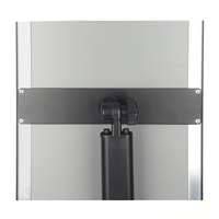 Support de signalisation sur pied A4 autoportant en alliage d'aluminium, réglable en hauteur pour affichage