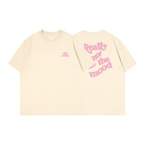 Athleisure Chemise en coton pour homme, respirante, coupe ample, col rond, lettre audacieuse, vêtements d'été - Product Image 6