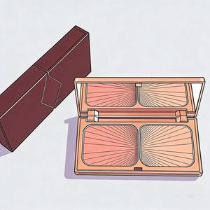 Marca de Lujo, Personalizada, Superventas, Placa Fijadora Iluminadora de Doble Color, Nuevo Lanzamiento 2026, 22.5g, <span class=keywords><strong>Iluminador</strong></span> <span class=keywords><strong>Facial</strong></span> Vegano - Product Image 2