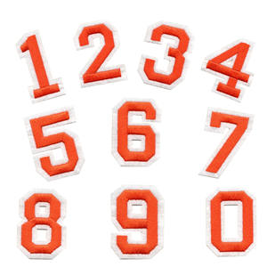 字母字母数字刺绣补丁彩色数字铁补丁字母服装DIY帽袋牛仔裤连衣裙背包 - Product Image 3