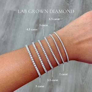 Бриллиантовый Теннисный браслет, 10 карат, 14 карат, 18 карат - Product Image 1