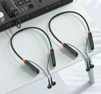 Auriculares de Monitoreo con Tarjeta de Sonido para Transmisión en Vivo K32 2.4GHZ, Compatibles con Transferencia de Audio de 3 Vías, Micrófono Inalámbrico de Banda para el Cuello, Plug and Play