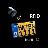 Plaque d'immatriculation de voiture intelligente RFID en aluminium américaine avec puces intégrées pour l'identification et le suivi des véhicules