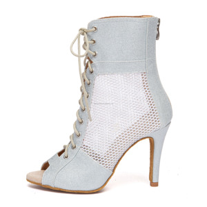 LUOQIAO Chaussures professionnelles de danse latine et jazz <span class=keywords><strong>pour</strong></span> femmes Nouvelles bottes à talons hauts <span class=keywords><strong>Bachata</strong></span> Party Performance Semelles souples supérieures pailletées - Product Image 4