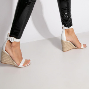 Sandalias de <span class=keywords><strong>yute</strong></span> con cuña para mujer, zapatos informales con hebilla y Punta abierta, alpargatas de verano - Product Image 5