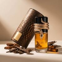 Parfum Oud Arabe de Luxe Liquide 100ml, Parfum Oriental Boisé Longue Durée pour Homme EDP, Écologique, Design Unique Serpent Doré