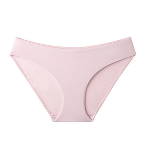 Culotte string unie en soie glacée, taille basse, confortable, respirante, sans pression, élastique, ajustée aux hanches, taille personnalisée, haute qualité - Product Image 2
