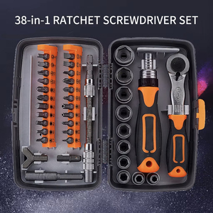 Ratchet Screwdriver Chrome Vanadium Steel Home Maintenance <b>Tool</b> <b>Set</b> - Product Image 4