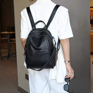 AndoBag - Mochila de Piel Vacuna Auténtica para Mujer, Gran Capacidad, Estilo Casual, para Viajes, Bolso de Hombro Individual 8516 - Product Image 4