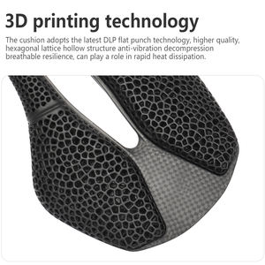 Tapis de <span class=keywords><strong>selle</strong></span> de vélo en fibre de carbone renforcée par le carbone, imperméable, TPU, universel pour vélo de route, VTT, vélo électrique - Product Image 4