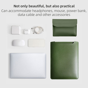 Phụ kiện máy tính bằng da PU, bao da laptop, túi đựng máy tính xách tay cho Macbook - Product Image 3