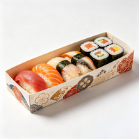 Boîte d'emballage pour sushis personnalisée en gros, conteneur alimentaire directement de l'usine pour les chaînes de restaurants japonais