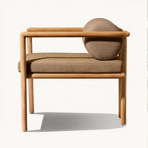 Cao cấp tùy chỉnh vườn ghế gỗ tếch không thấm nước bàn ghế gỗ tếch và ghế Patio đồ gỗ ngoài trời đặt bên bờ biển ghế gỗ tếch nhà sản xuất - Product Image 3