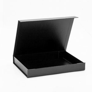 Cajas de Regalo Poco Profundas con Tapa Magnética Negra, Disponibles en Stock, Venta al Por Mayor - Product Image 5