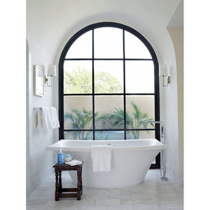 Fenêtre <span class=keywords><strong>en</strong></span> <span class=keywords><strong>fer</strong></span> forgé de style arqué avec grilles fixes pour un design de fenêtre élégant - Product Image 5