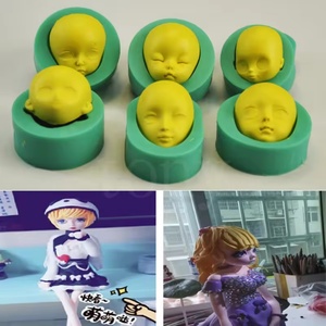 6 Styles Silicone Mold 3 D Baby Face Fondant Chocolate Decorating D I Y Sugar Craft,polymer Clay <b>Soap</b> Making,Doll Making <b>Sets</b> - Product Image 6