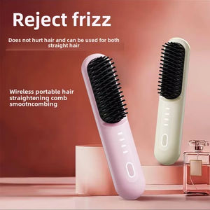 Peine Inalámbrico para Cabello Lacio con Iones Negativos, Portátil, para el Cuidado del Cabello, sin Dañar el Cabello, Peine para Peinar - Product Image 2