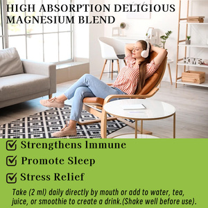 Wholesale Magnesium <b>Liquid</b> Drops for Stress Relief & Muscle Relaxation Bulk OEM with CoQ10 & L-Theanin Relaxation Support Drops - Product Image 5