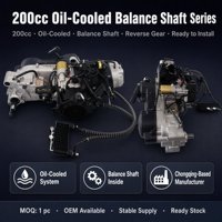 Moteur de moto monocylindre 200cc avec arbre d'équilibrage, CVT et marche arrière pour VTT et karts – Fournitures pour magasins et commerces