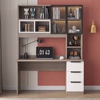 Promotion moderne gris table petite maison meubles étude ordinateur bureau avec tiroir pour chambre salon