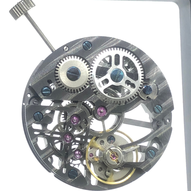 Mechanical Watch Movement Manual Black with Date 17 Jewels OEM Logo Custom Swis Original 6497 6498 Movement Manual Winding