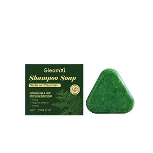 Savon Shampooing aux Feuilles de Platycladus Orientalis (Usman Grass) 120g – Contrôle du Sébum, Rafraîchissant, Format Voyage, Cheveux Gras - Product Image 1
