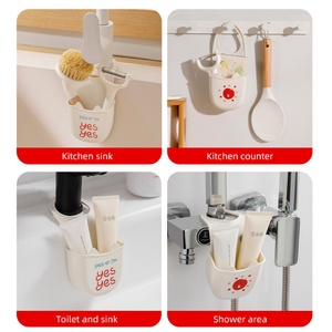 <b>Mini</b> Kitchen Sink Organizer with Hanging Bag Water Tank Shelf Toilet Colanders Strainers Sponge <b>Soap</b> Gadgets Accessories Storage - Product Image 6
