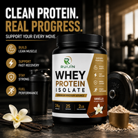 Isolat de protéines de lactosérum à la vanille, poudre riche en protéines, récupération musculaire, masse maigre, fitness, musculation, complément alimentaire, 2 lb, 24 g, qualité supérieure