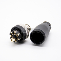 Conectores Hembra M12 de 5 Pines, Cable de Sensor, Conector Circular M8 M12 M16, Impermeable