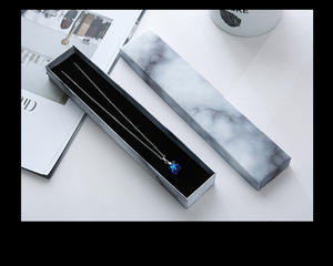 Kotak perhiasan Marbling persegi kustom grosir kalung anting cincin gelang kotak kemasan hadiah - Product Image 6