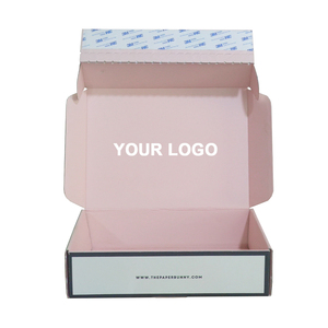 Muestras gratis <span class=keywords><strong>de</strong></span> embalaje <span class=keywords><strong>de</strong></span> ropa Rosa Color personalizado cerradura <span class=keywords><strong>de</strong></span> cremallera Peel off <span class=keywords><strong>cierre</strong></span> corrugado Mailer rígido <span class=keywords><strong>de</strong></span> la <span class=keywords><strong>caja</strong></span> <span class=keywords><strong>de</strong></span> envío - Product Image 6