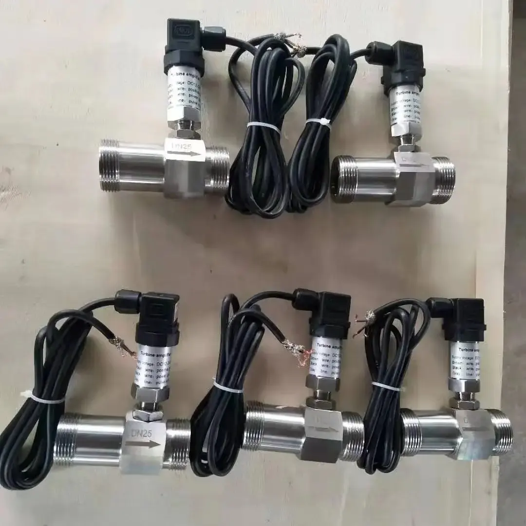 Lưu lượng kế tuabin nước cảm biến đo lưu lượng với tín hiệu xung chủ đề kết nối 2 inch 1 inch lưu lượng kế