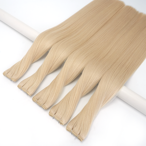 Estensioni per capelli Lanmuse Genius Virgin a trama singola, 100% capelli umani, qualità russa, trama sottile, doppia tessitura, per saloni, sbiancamento incluso - Product Image 2
