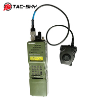 TS TAC-SKY Headset taktis adaptor PTT 6Pin PTT untuk AN /PRC 152 148 casing Dummy Walkie-Talkie Virtual Case aksesoris taktis