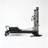 Nouvelle Tour Spirale de Pilates Multi-fonctionnelle : Reformer Amélioré pour la Flexibilité de la Colonne Vertébrale, Combinaison Tour à Poulies Gyro pour Studio de Yoga