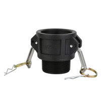 Adaptateur mâle 2 1/2 pouces, filetage femelle, PP ou acier inoxydable, type de raccord Camlock, raccord de type Camlock de 75 mm