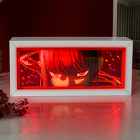 Lampe de nuit LED personnalisée Anime Light Shadow Box, cadeau Anime, figurine Demon Slayer, lampe Manga, décoration de maison de luxe