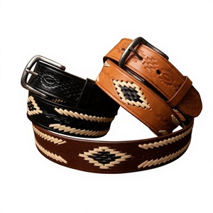 Cinturón de Cuero con Hebilla de Acero Personalizada, Estilo Vintage, Ecológico, Impermeable, Ligero, Resistente, Diseño Cuadrado 3D de Serpiente - Product Image 3