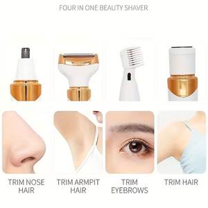 Rasoir épilateur domestique électrique pour les zones des aisselles du nez du bikini-<span class=keywords><strong>pince</strong></span> à épiler en anglais pour la coupe des poils du corps - Product Image 2