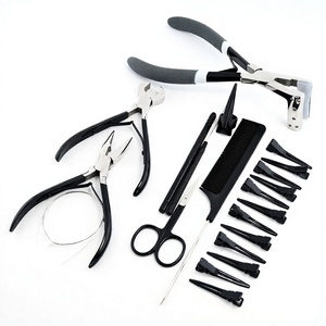 Private Label Microlink Hair Extension Steel Pliers Tools Kit Commercial Use Tape Extensions Plier Bond <b>Cutter</b> Separating Clips - Product Image 1