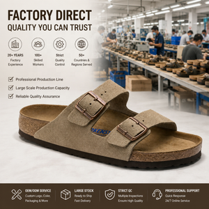 Sandalias <span class=keywords><strong>Arizona</strong></span> Estilo Birkenstock, Zuecos, Mules, Zapatos de Jardín, Birks Directo de Fábrica, Logotipo Personalizado, MOQ Bajo, Para Hombre y <span class=keywords><strong>Mujer</strong></span>, 2026 - Product Image 1