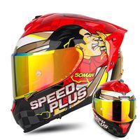 Nouveau casque de moto panoramique ultra HD à double objectif, respirant et sûr, design unisexe