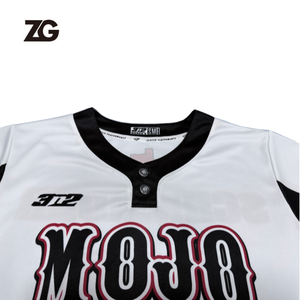 Maillot de baseball unisexe de haute qualité à col rond et manches courtes pour adulte, respirant, imprimé, en polyester, vêtements de sport personnalisés - Product Image 5