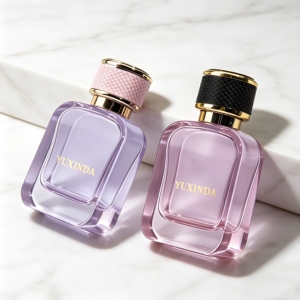 Flaconi di Profumo in Vetro di Lusso da 30ml 50ml 100ml, Neri <span class=keywords><strong>e</strong></span> Rosa, Vuoti, Personalizzabili, con Scatola <span class=keywords><strong>e</strong></span> Spruzzatore a Crimpatura, Stampa Serigrafica - Product Image 2