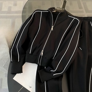 <span class=keywords><strong>Pantaloni</strong></span> larghi a vita alta da <span class=keywords><strong>donna</strong></span> <span class=keywords><strong>sportivi</strong></span> Casual a due pezzi - Product Image 3